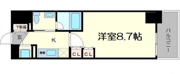 コンフォリア北浜の物件間取画像